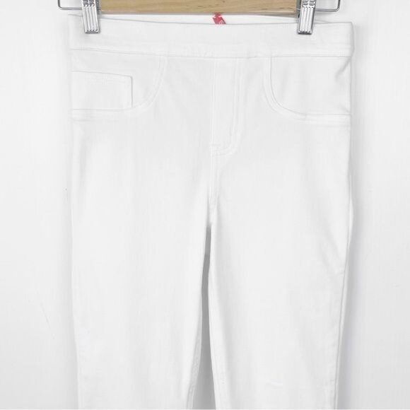 Spanx jean-ish ankle leggings medium denim looking pure white Size Small - Picture 3 of 13